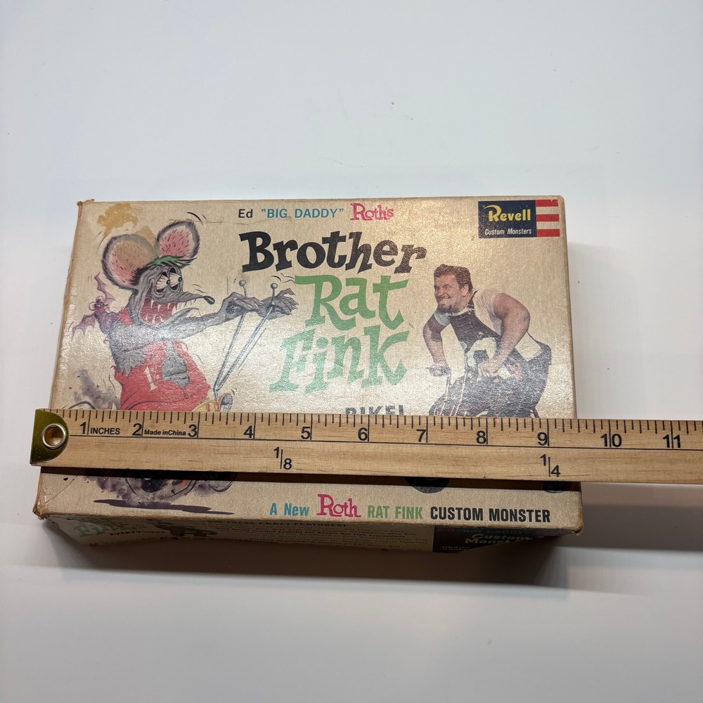 Vintage 1964 Ed Big Daddy Roth Revell Brother Rat Fink Box Manual Only - Picture 8 of 16